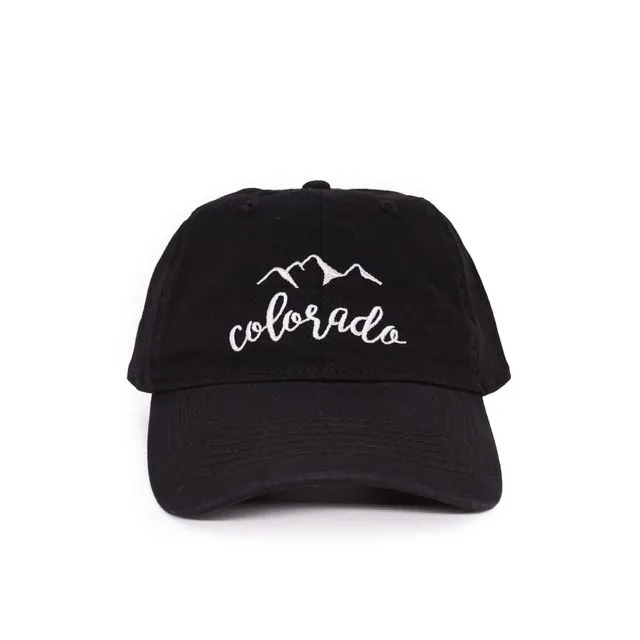 Colorado Mtn Black Dad Hat