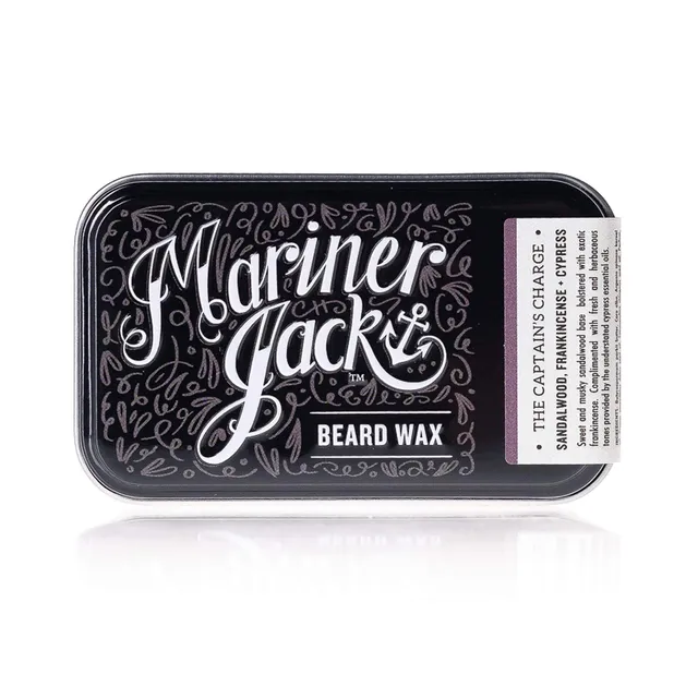 The Captain's Charge Beard and Moustache Wax - sandalwood, frankincense and cypress - pack of 6