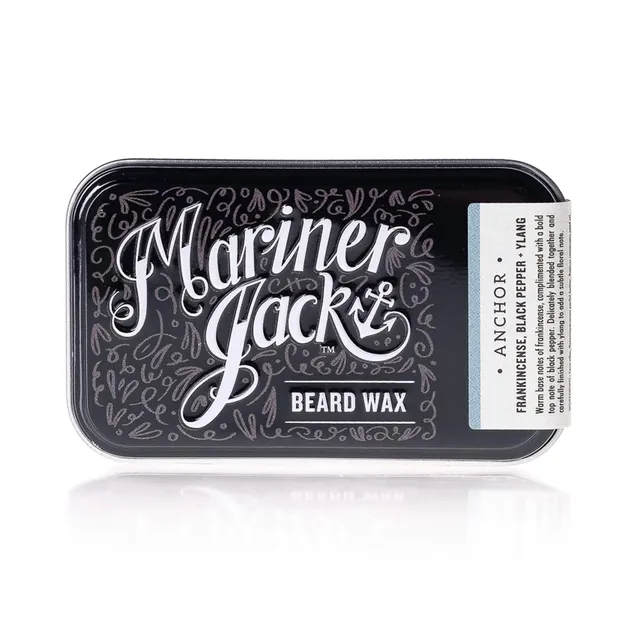 Anchor Beard and Moustache Wax - frankincense, black pepper and ylang - pack of 6