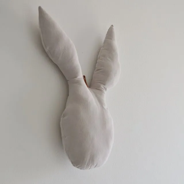 Nursery Rabbit decor - Silver gray