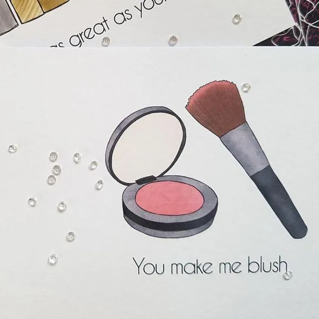 Blush Greeting Card
