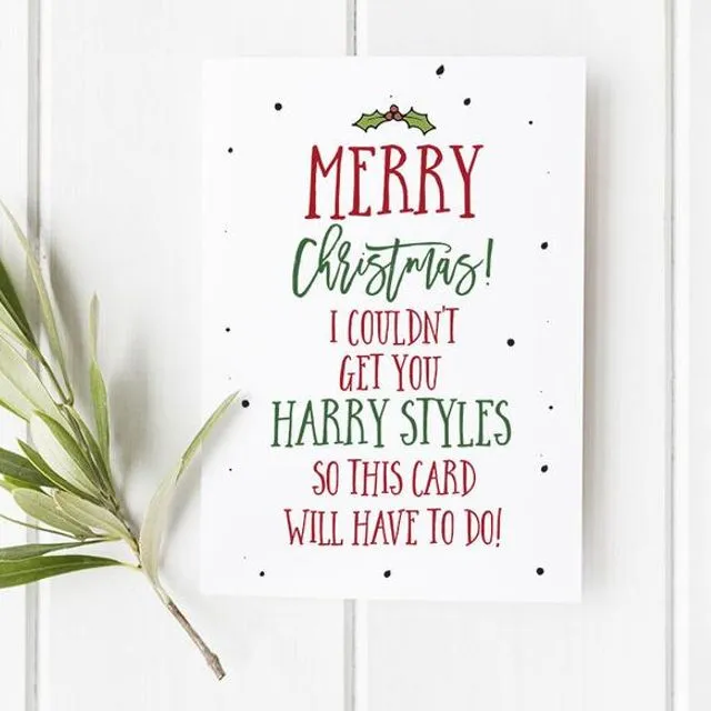Harry Styles... Christmas Card