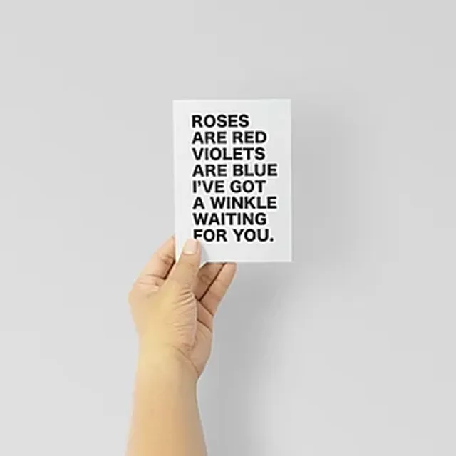 Roses are red.... cards pack of 6