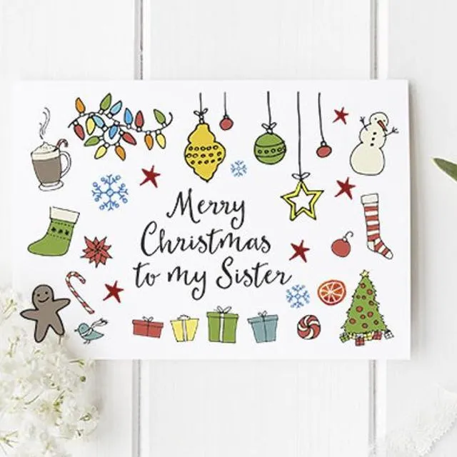 Merry Christmas to my Sister... Christmas Card