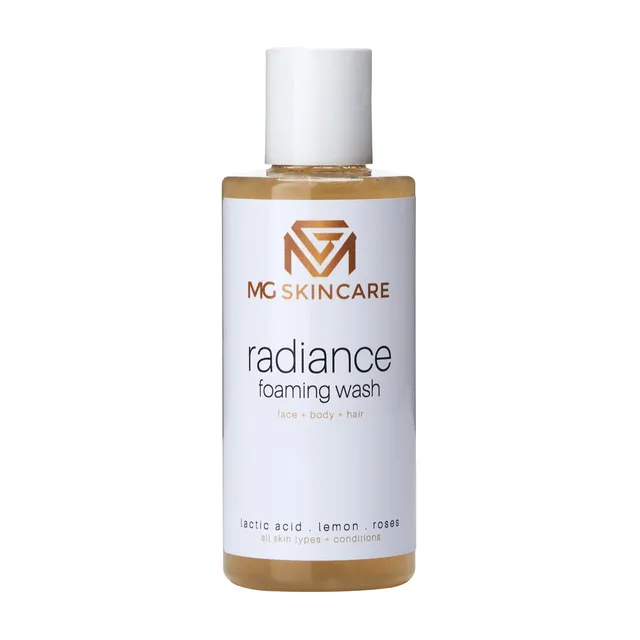 MG Skin Care Radiance foam wash for all skin types.