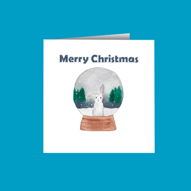 Snow Globe Christmas Card