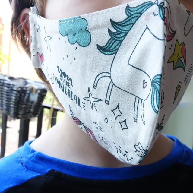 Washable Face Masks for Children & Adults - Unicorn