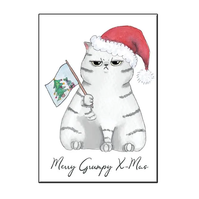 A6 GRUMPY CAT CHRISTMAS GREETING CARD