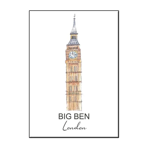 A6 BIG BEN LONDON GREETING CARD