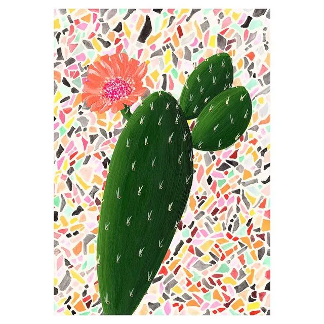 CACTUS ON TERRAZZO Greeting Cards, pack of 6