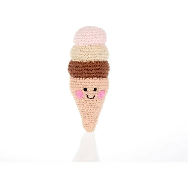 Summer Baby Toys Friendly Neopolitan ice cream rattle