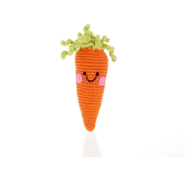 Soft Toy Handmade Friendly carrot rattle