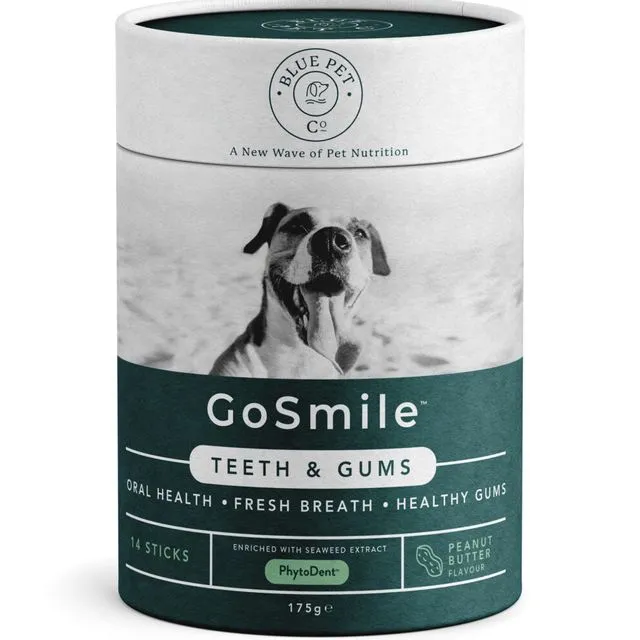 GoSmile, Dog Teeth and Gums seaweed supplement, Peanut Butter Flavour
