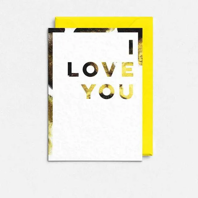 Wendy Bell Designs - LIQUID GOLD - I Love You