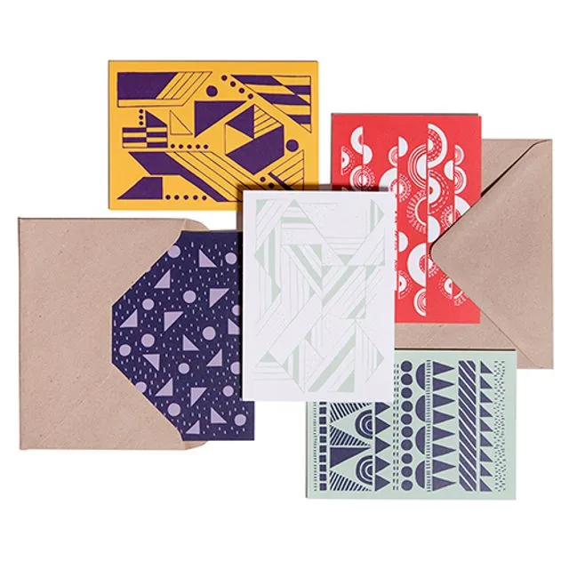 Geo Cards boxed set (5-piece pack)