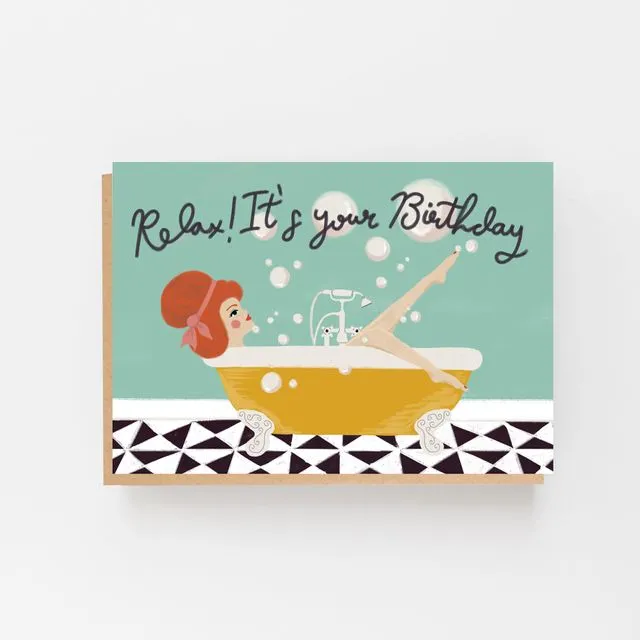 Lomond Paper Co. A6 Card Relax it's your birthday