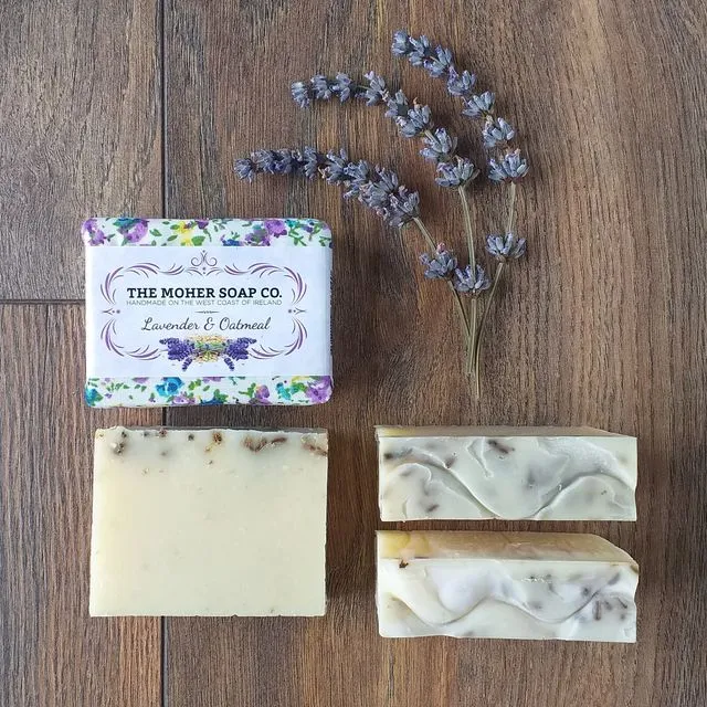 LAVENDER AND OATMEAL NATURAL SOAP 100g