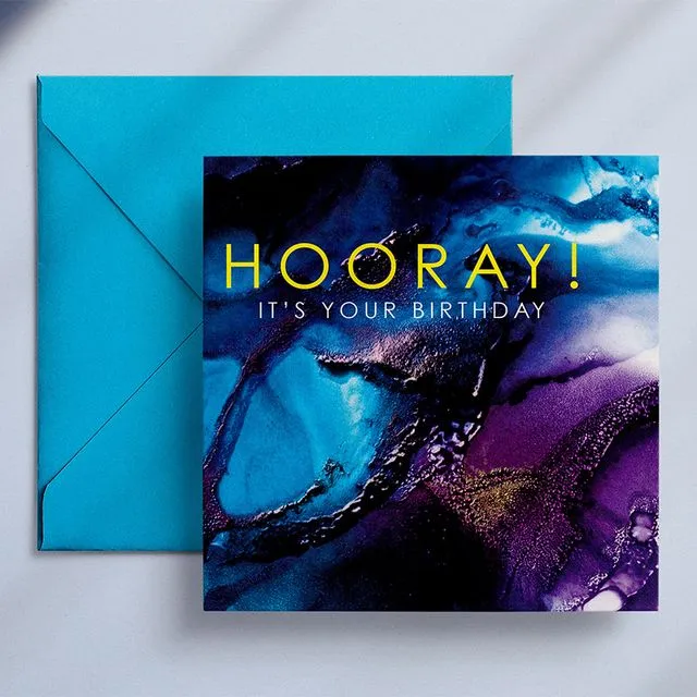 Wendy Bell Designs Card VIBRANT NOTES Horray it's your birthday