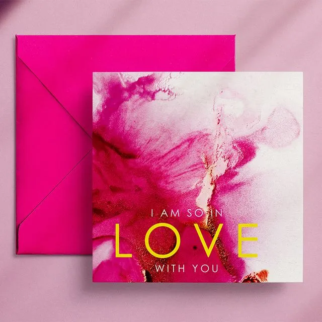 Wendy Bell Designs Card VIBRANT NOTES I am so in love with you