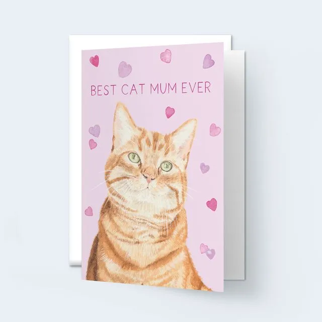 'Best Cat Mum Ever' Greeting Card