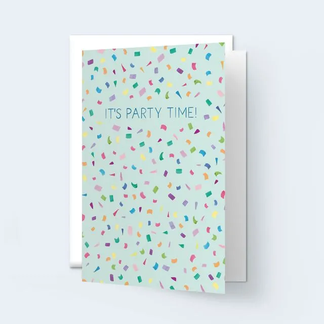 'It's Party Time' Greeting Card