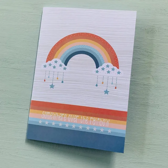 Somewhere over the Rainbow Design A5 Notebook