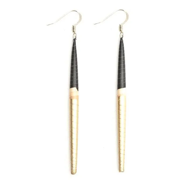 Heritage Collection: Bead Earring Half Gold