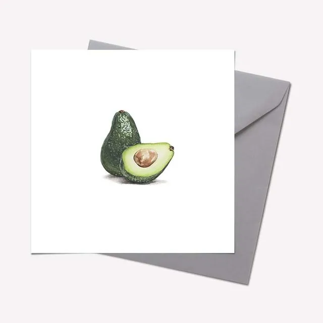 Organic Collection: AVOCADO CARD - pack of 6