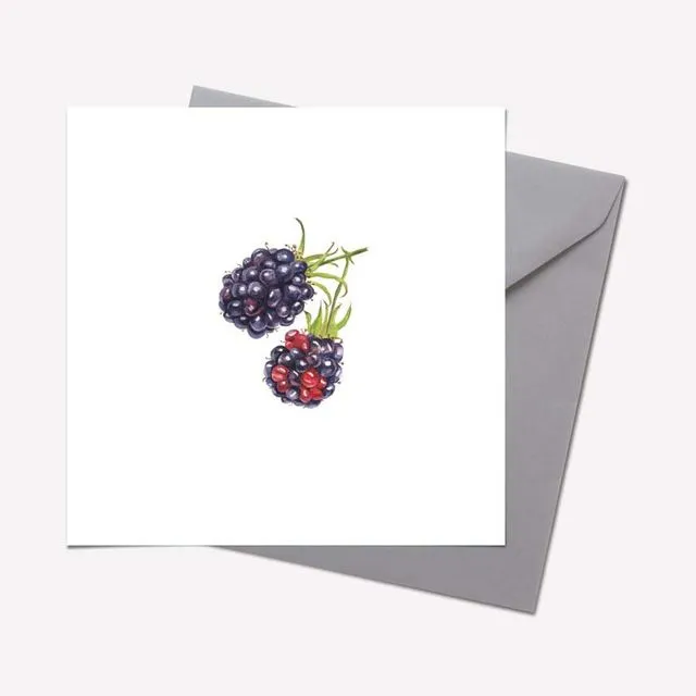 Organic Collection: BLACKBERRY CARD - pack of 6