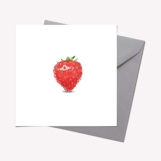 Organic Collection: STRAWBERRY CARD - pack of 6