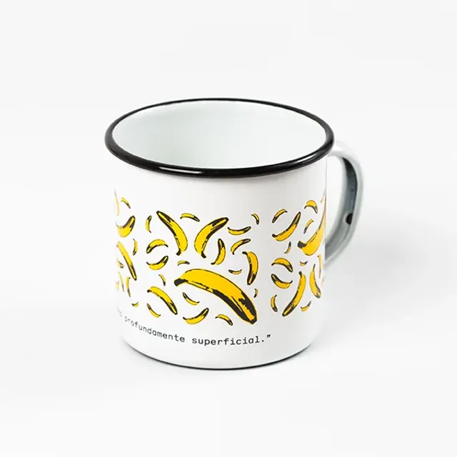 Banana Enamel Mug, pack of 6