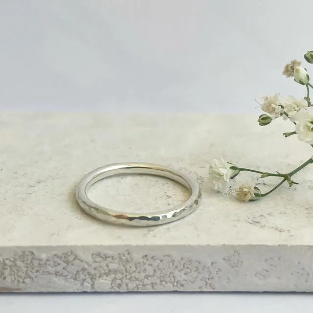 Stack Hammered Ring