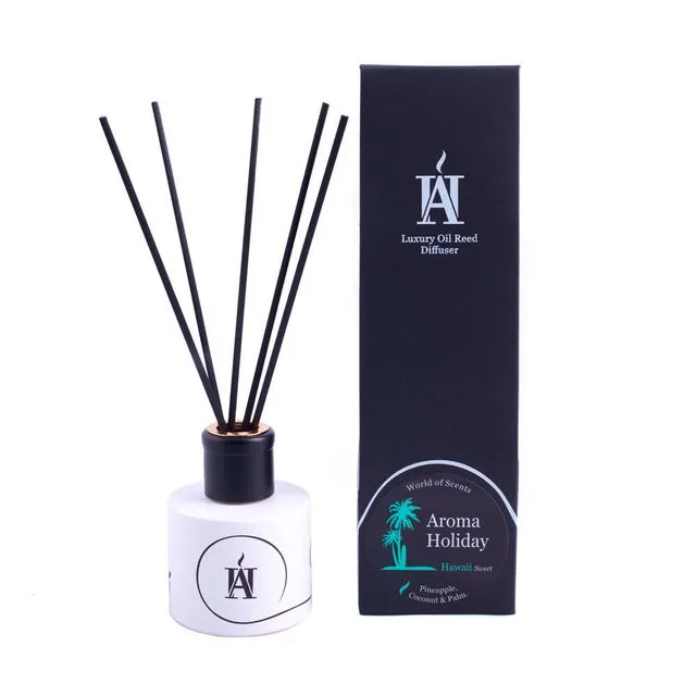 Luxury HAWAII SWEET Oil Reed Diffuser by Aroma Holiday UK