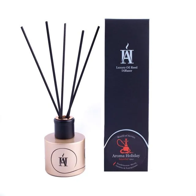 Luxury ISTANBUL SPICE Oil Reed Diffuser by Aroma Holiday UK
