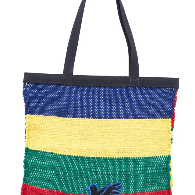 Frevo Cida Fabric Shopper Bag - Blue Hummingbird
