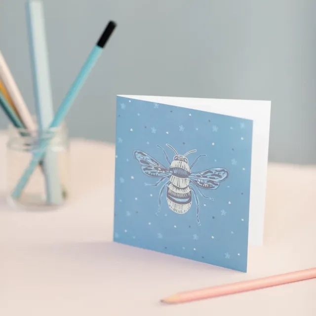 Honey Bee Design Luxury Blank Occasion Greeting Card
