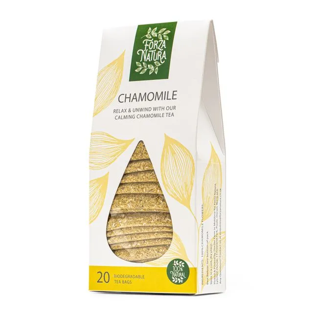 Chamomile - Herbal Tea Bags - 100% Natural - 20 Biodegradable Bags