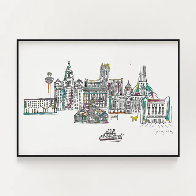 Liverpool Landmarks Print