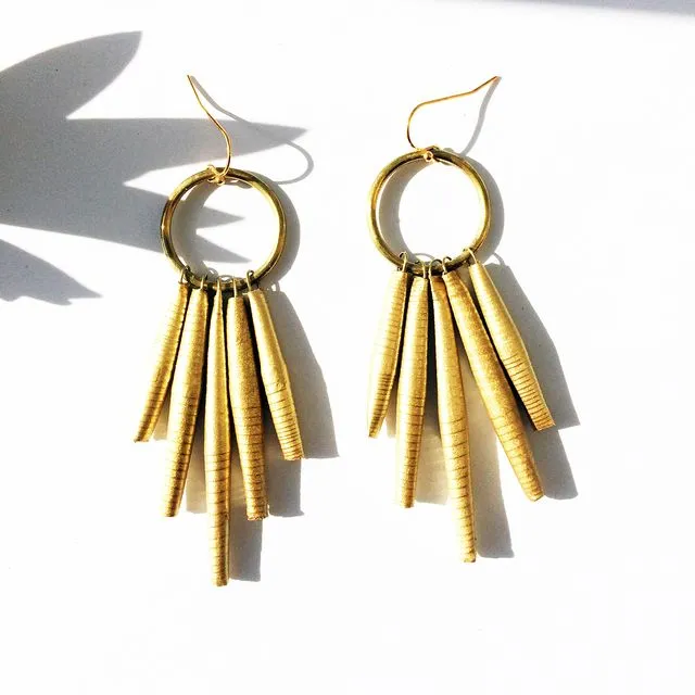 Heritage Collection: Circle Gold Drop Earring