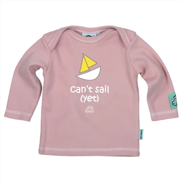 Lazy Baby Gift for Sailers - Can't Sail Yet Pink T Shirt