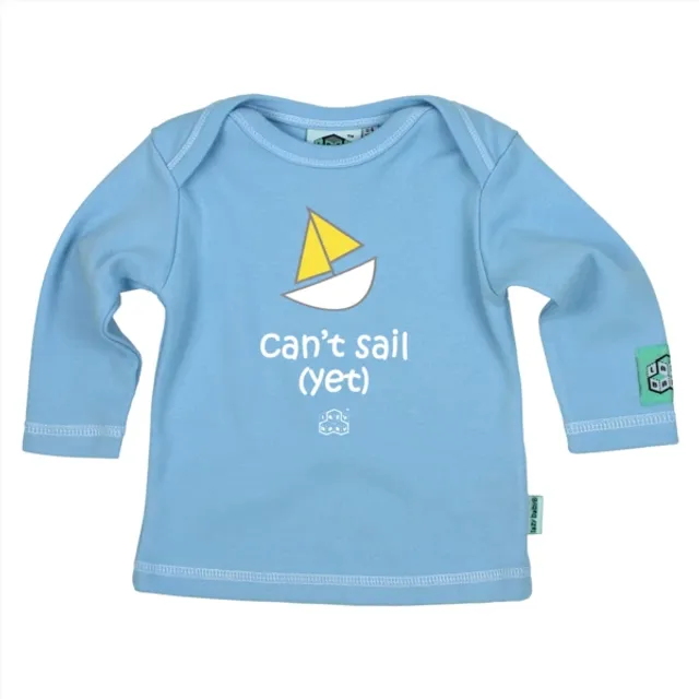 Lazy Baby Gift for Sailers - Can't Sail Yet Blue T Shirt