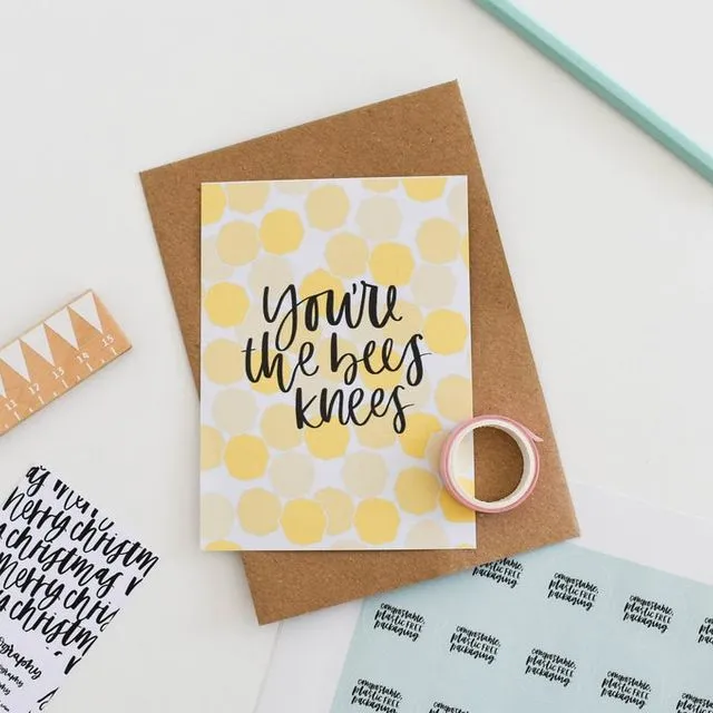 A6 Greeting Cards - You're The Bees Knees Card