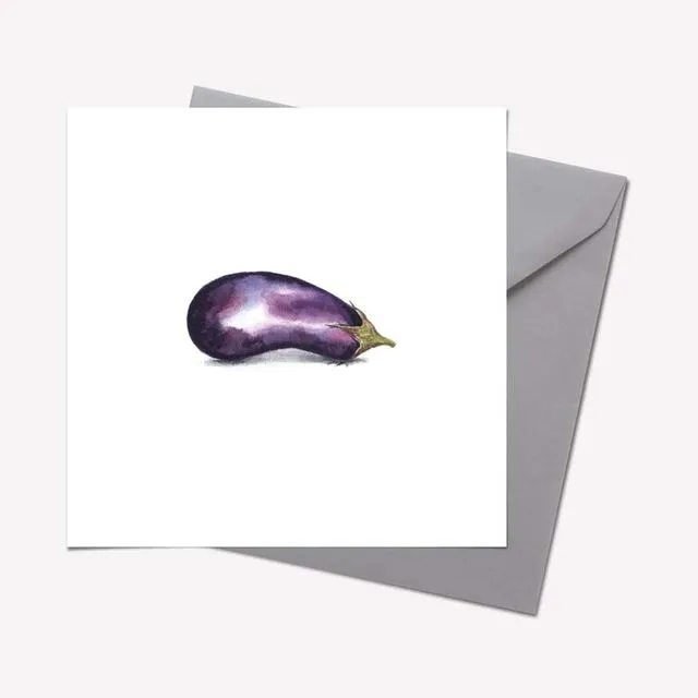 Organic Collection: AUBERGINE CARD - pack of 6
