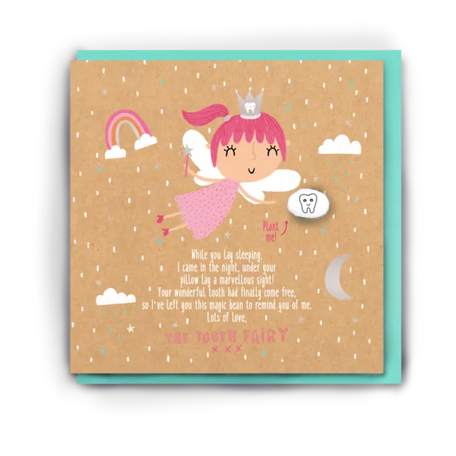 GIRLS MAGICAL TOOTH FAIRY LETTER pack of 6