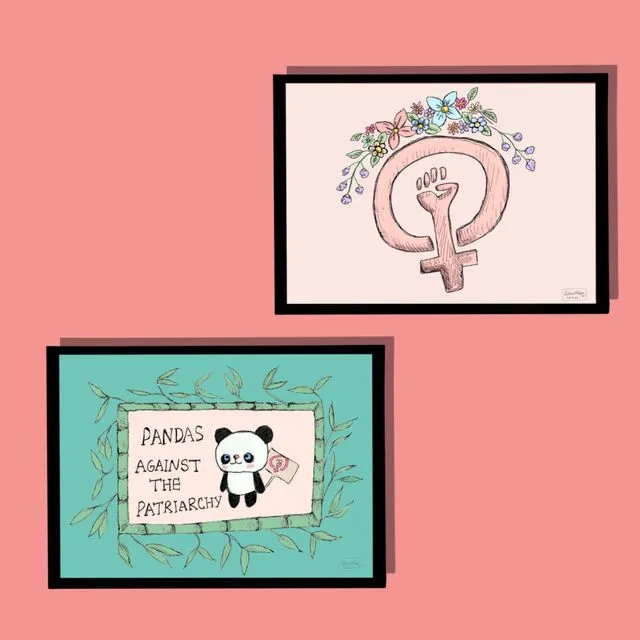 Feminist Postcard bundle A6 Art Print (50 prints)