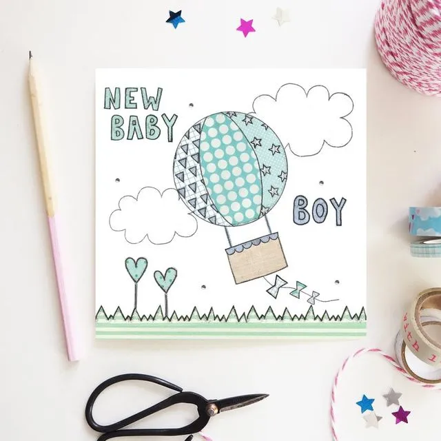 Flossy Teacake Baby Boy Card