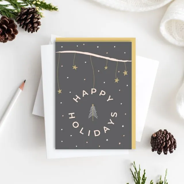 Happy Holidays Christmas Card - pack of 6