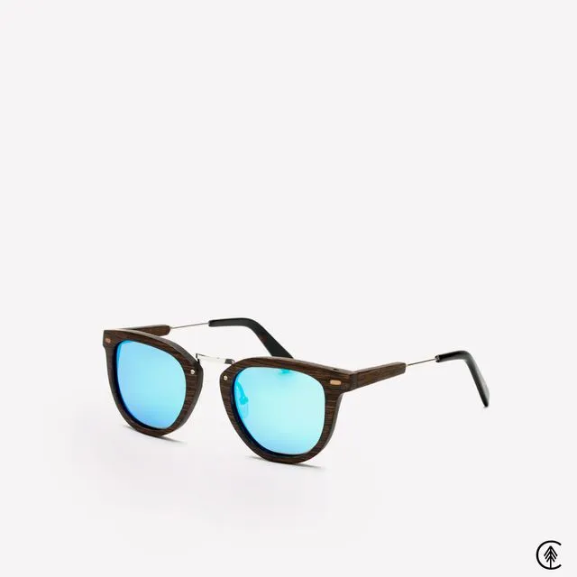 Wooden Sunglasses | Tofino | Ice Blue Lens