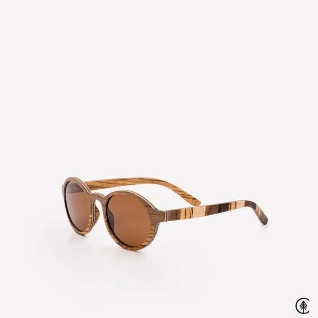Wooden Sunglasses | Lagos | Vintage Brown Lens