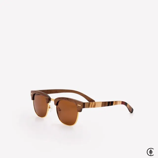 Wooden Sunglasses| Biarritz | Vintage Brown Lens